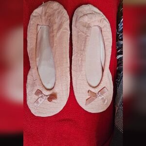 Women's Ballet Slipper Cozy Socks - Pink